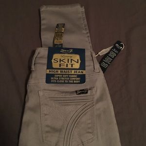 Seven 7 Jeans, Size 4, Light Gray, Skinny Fit